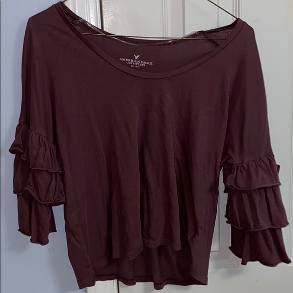 American Eagle Outfitters Tops - Long Sleeve Ruffle Top American Eagle Outfitters Tops - Long Sleeve Ruffle Top
